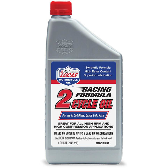 Lucas Racing Synthetic 2-Cycle Oil 1 QUART