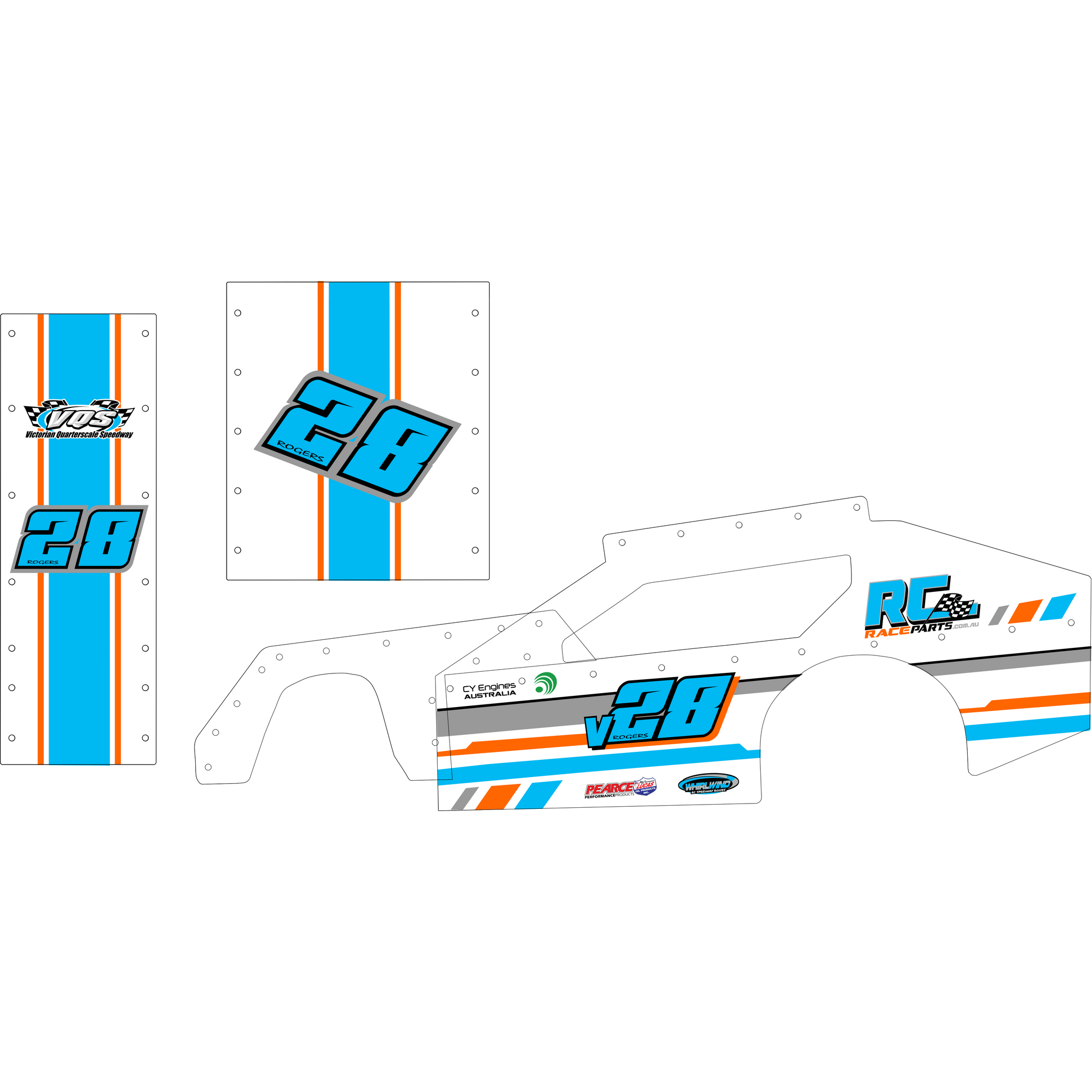 Custom RC Race Wraps RC Race Parts
